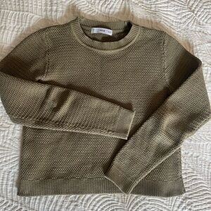 Mango Olive Green Women's Sweater